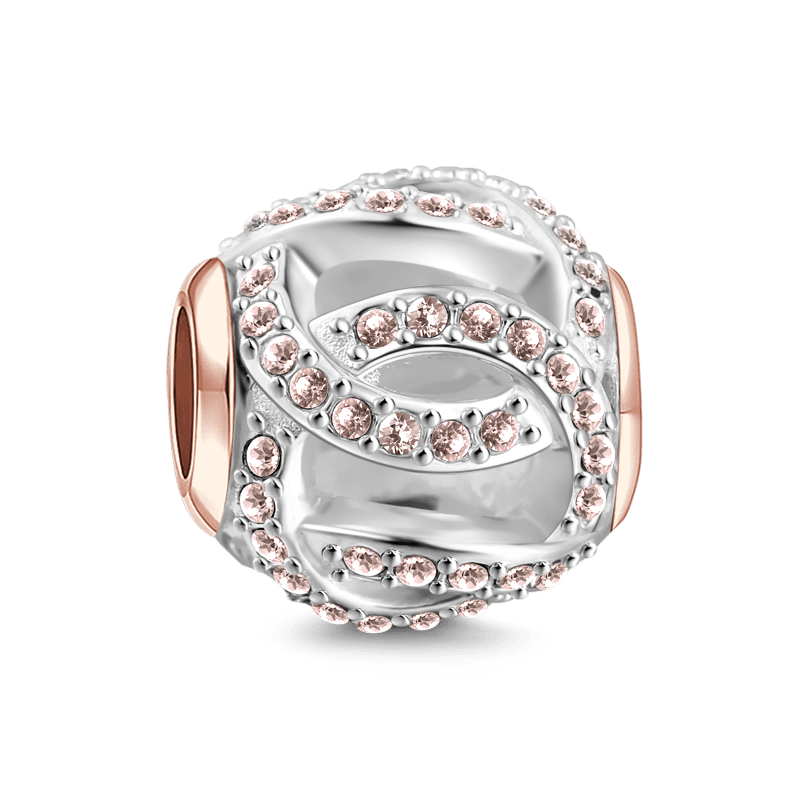 Forever Love Charm Rose Gold Plated Silver - soufeelus
