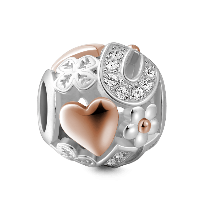 Attractive Love Charm Rose Gold Silver - 