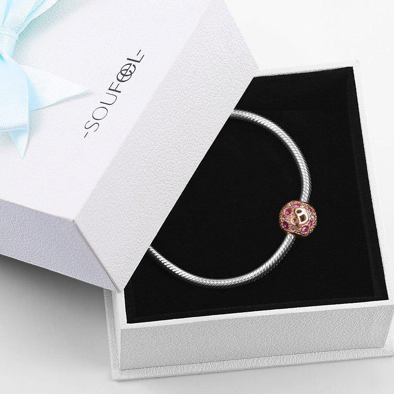 Magic of Love Charm Rose Gold Plated Silver - soufeelus