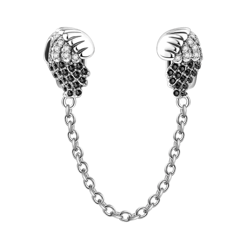 Conch Shells Charm Safety Chain Silver - 