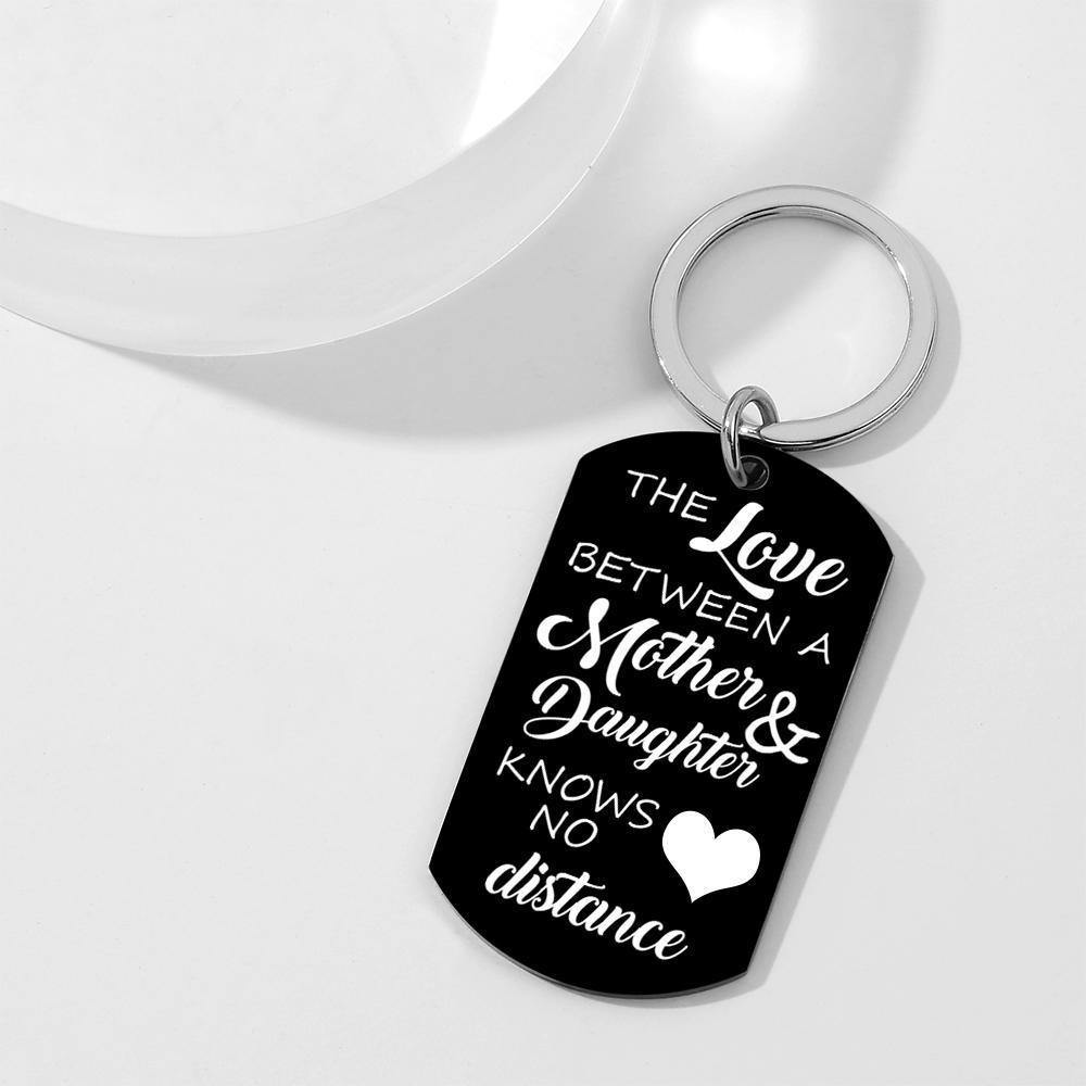 Photo Engraved Tag Keychain Memory Gifts
