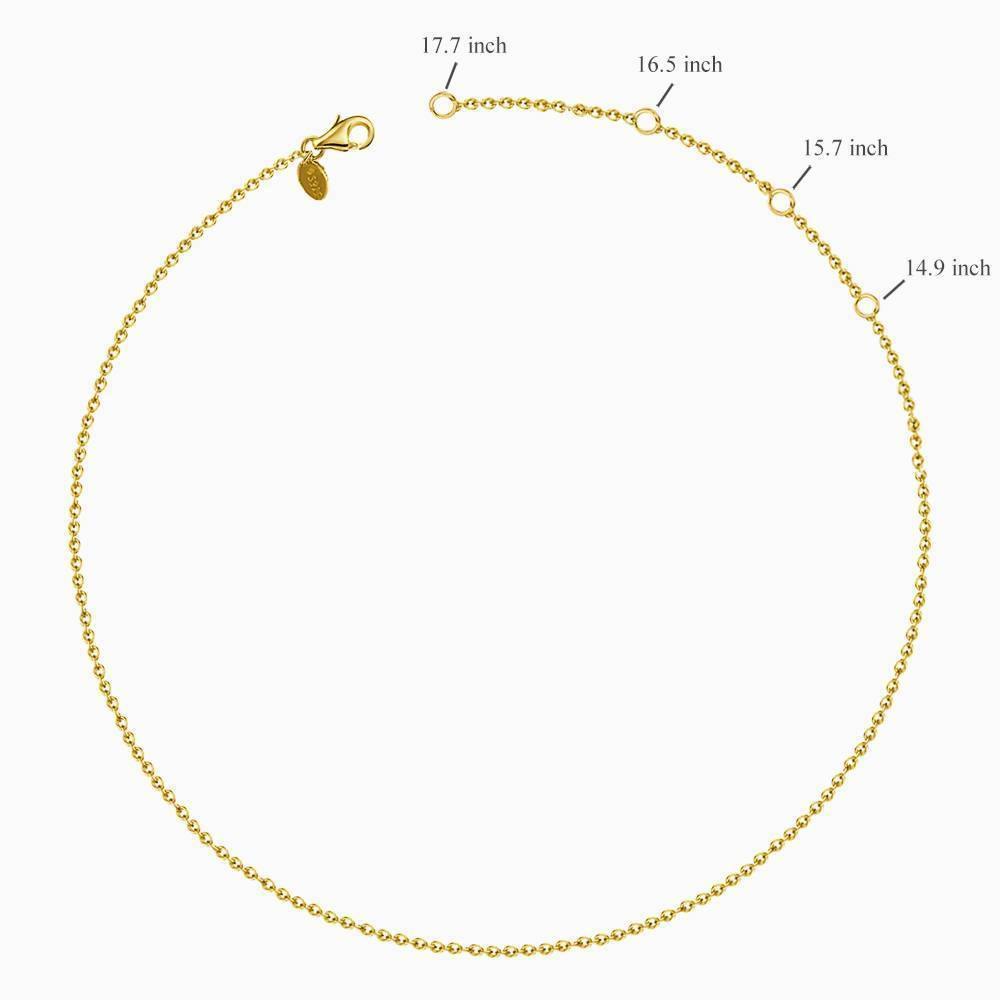 Carrie Style Name Necklace Black Gold Plated Silver - soufeelmy