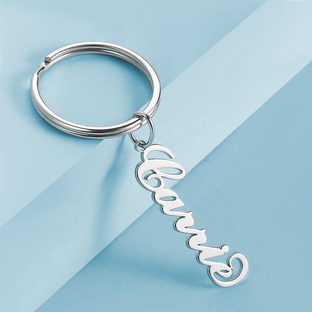 Custom Name Keychain Silver - 