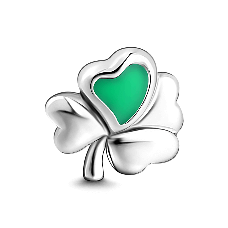 Four-Leaf Clover Petite Locket Charm - 