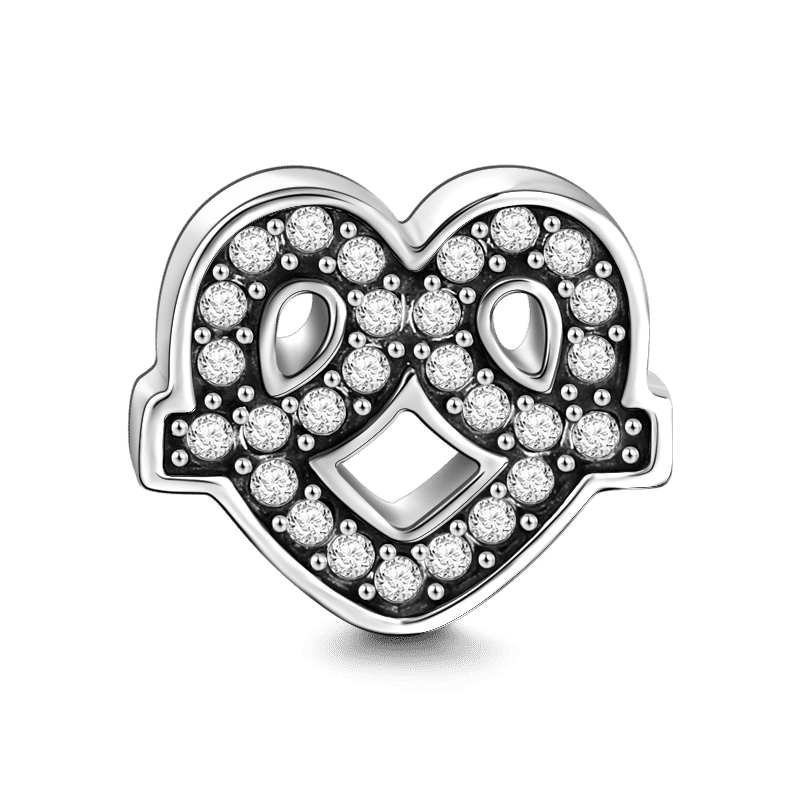 Crystal Heart Petite Locket Charm - 