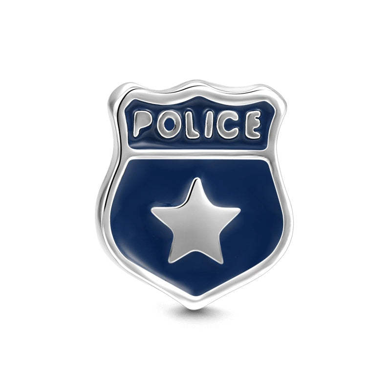 Police Badge Locket Charm - soufeelmy