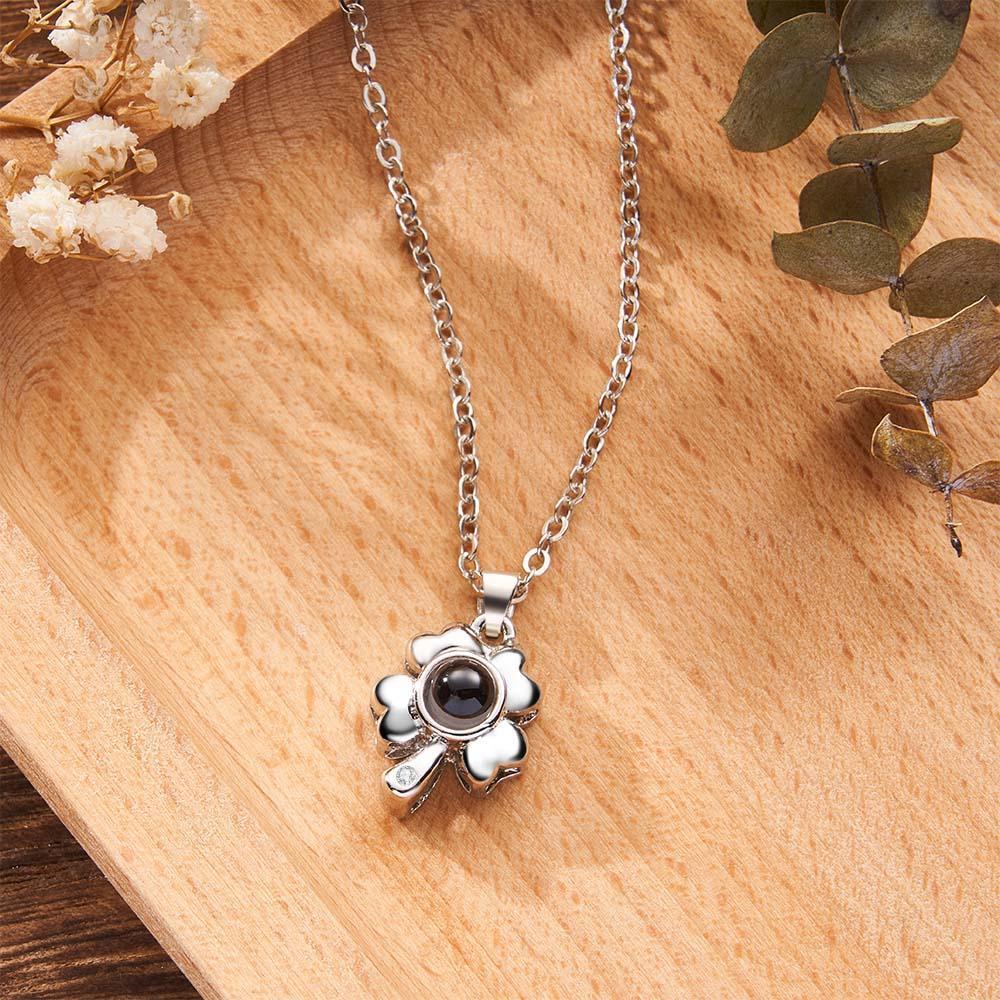 Custom Projection Photo Necklace Love Eternal in Pairs Couple Gifts - soufeelmy