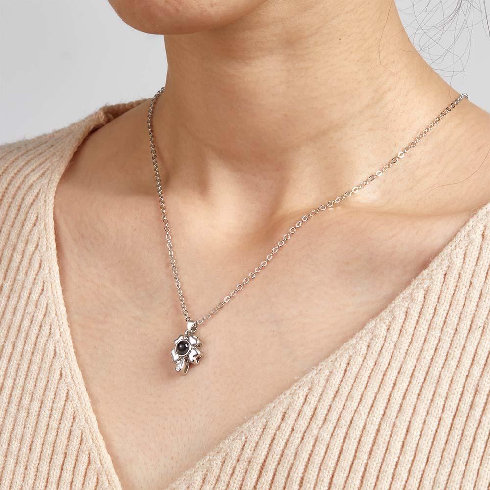 Custom Projection Photo Necklace Love Eternal in Pairs Couple Gifts - soufeelmy