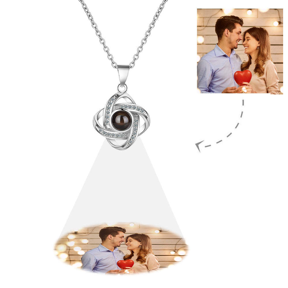 Custom Projection Necklace Elegant Design Photo Necklace Gift for Her - soufeelmy
