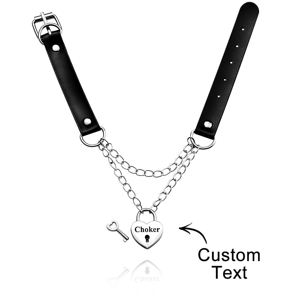 Custom Engraved Choker Love Key Fashion Exquisite Gifts - soufeelmy