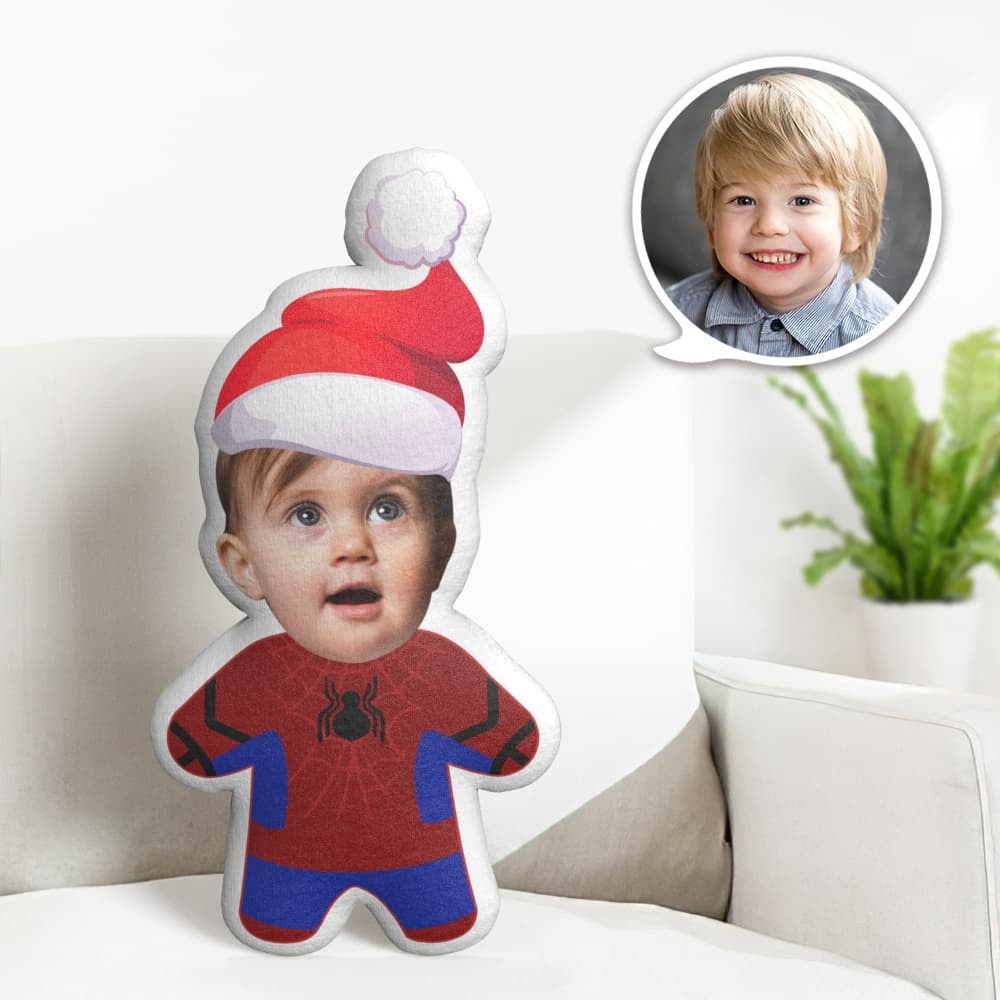 Christmas Gift Custom Spider-Man Minime Throw Pillow Custom Marvel Pillow Personalized Photo Minime Pillow - soufeelmy