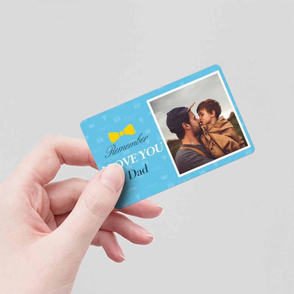 Custom Photo Wallet Insert Card Love You Dad Card - soufeelmy