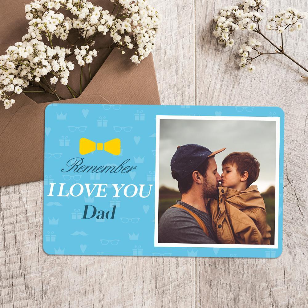 Custom Photo Wallet Insert Card Love You Dad Card - soufeelmy