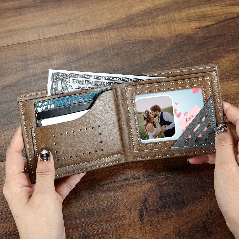 Custom Photo Wallet Insert Happy Valentine's Day Card - soufeelmy