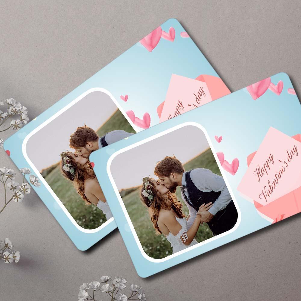 Custom Photo Wallet Insert Happy Valentine's Day Card - soufeelmy