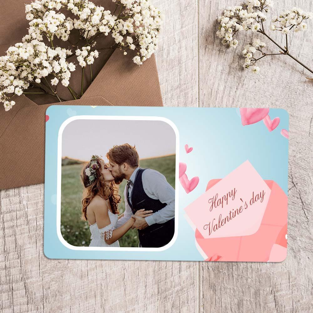 Custom Photo Wallet Insert Happy Valentine's Day Card - soufeelmy