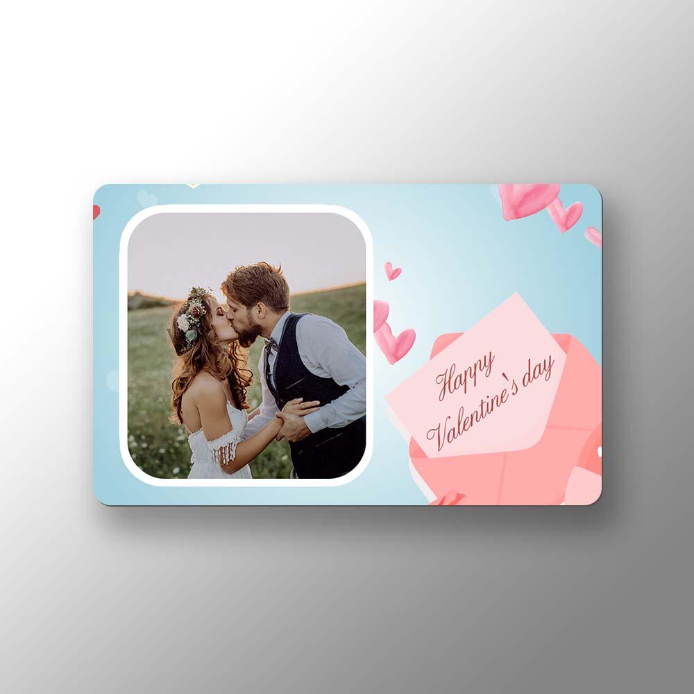 Custom Photo Wallet Insert Happy Valentine's Day Card - soufeelmy