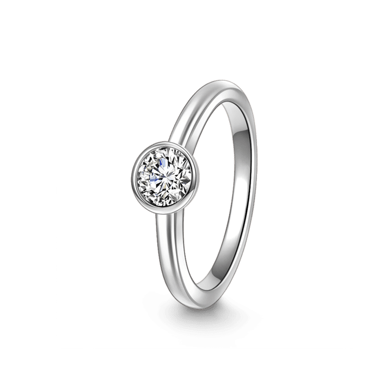 Elegant Series Silver Only You Ring Charm 925 Sterling Silver - 