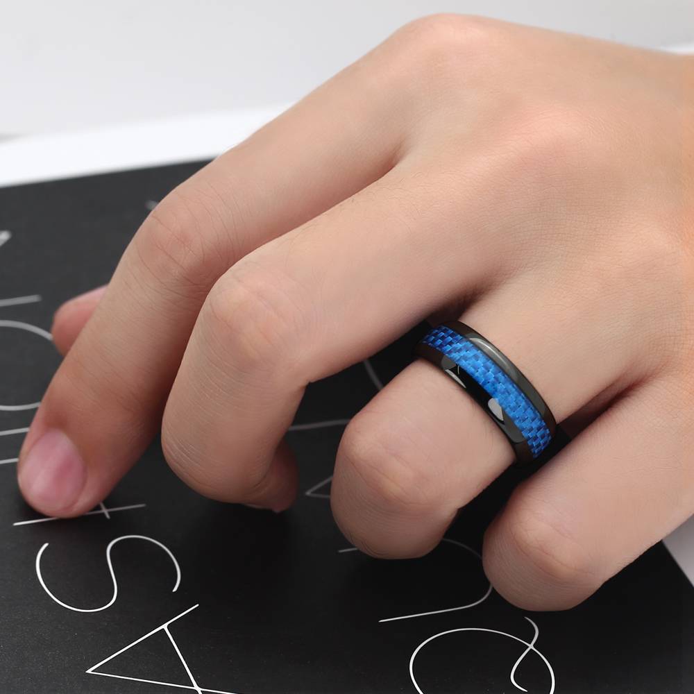 Men S Ring Polished Tungsten