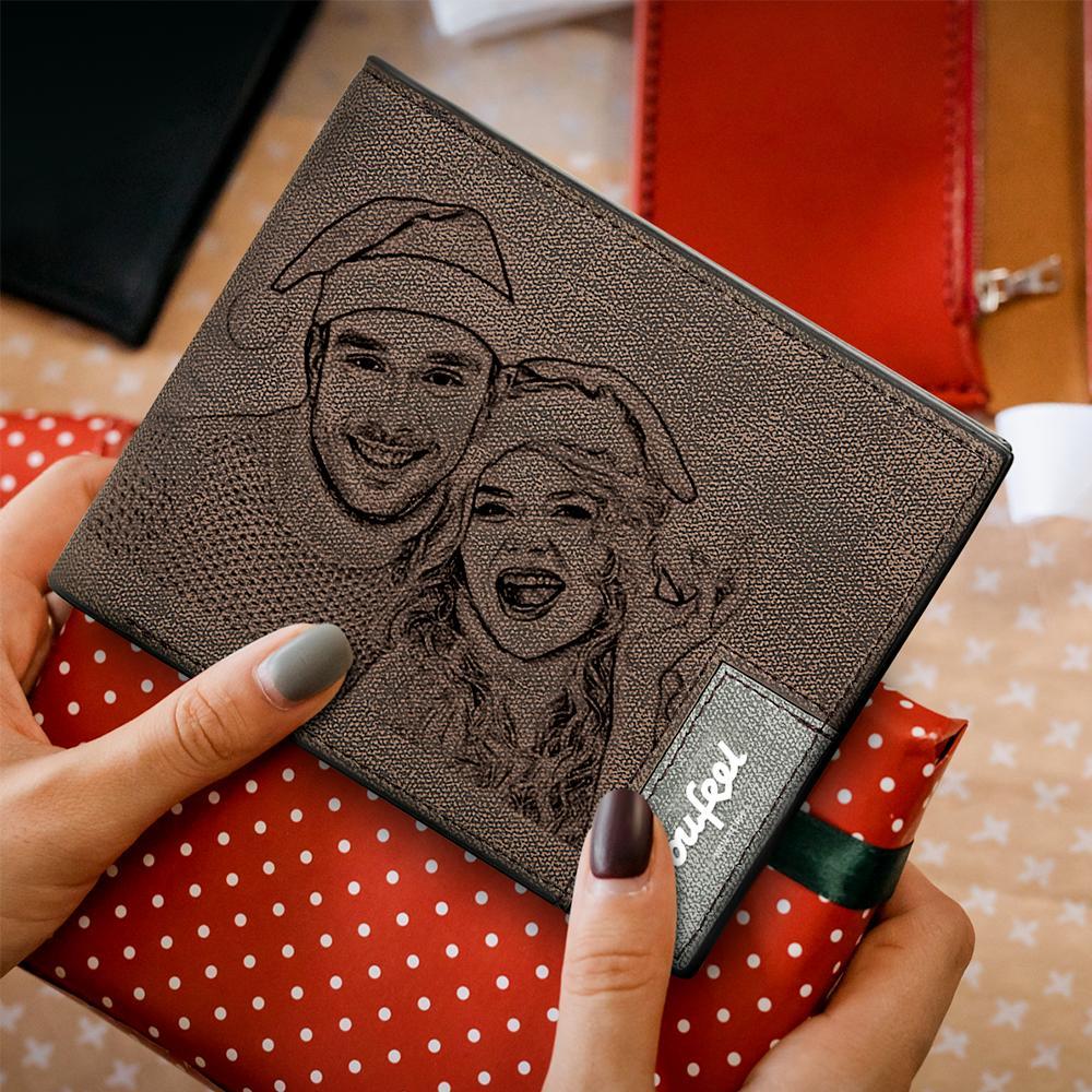 Christmas Wallets - Custom Photo Wallets Engraved Calendar Wallets For Family - 