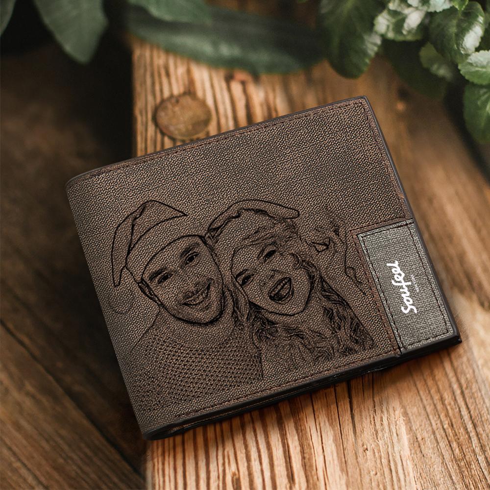 Christmas Wallets - Custom Photo Wallets Engraved Calendar Wallets For Family -