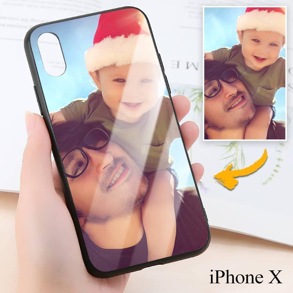 iPhone Xs Max Custom Photo Protective Phone Case - Glass Surface - 