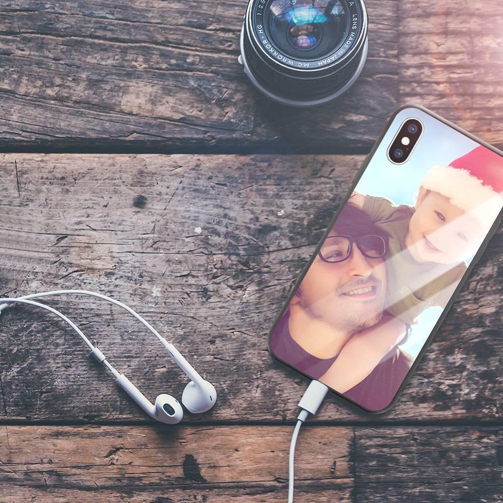 iPhoneX Custom Photo Protective Phone Case - Glass Surface - 
