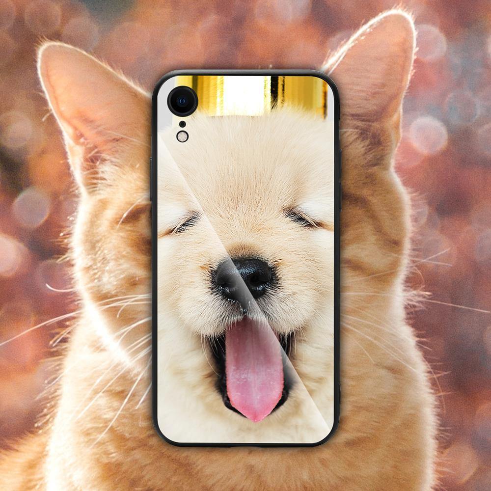 iPhone Xr Custom Photo Protective Phone Case - Glass Surface - 