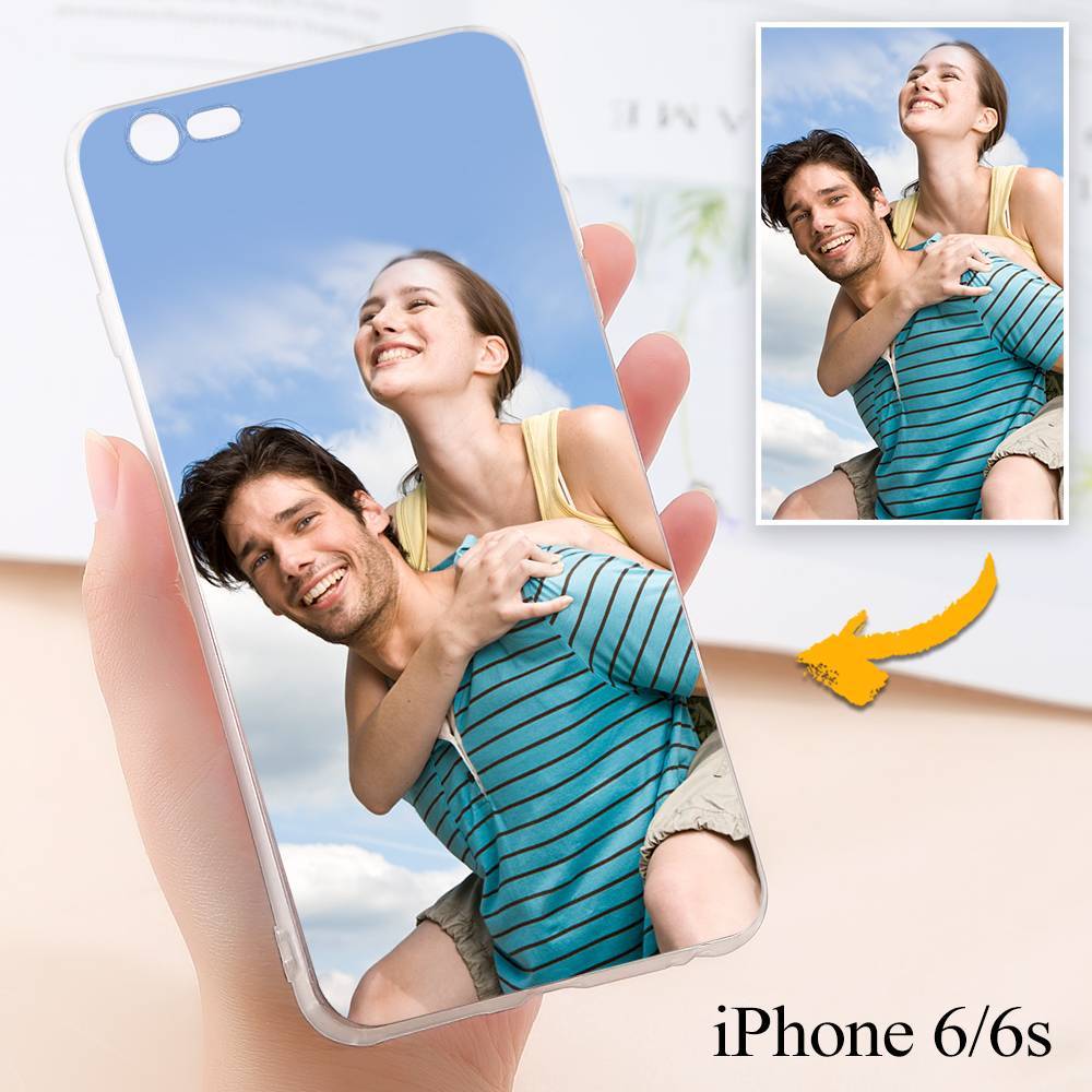 Custom Photo Protective Phone Case White Soft Shell Matte iPhone12/12Pro - 