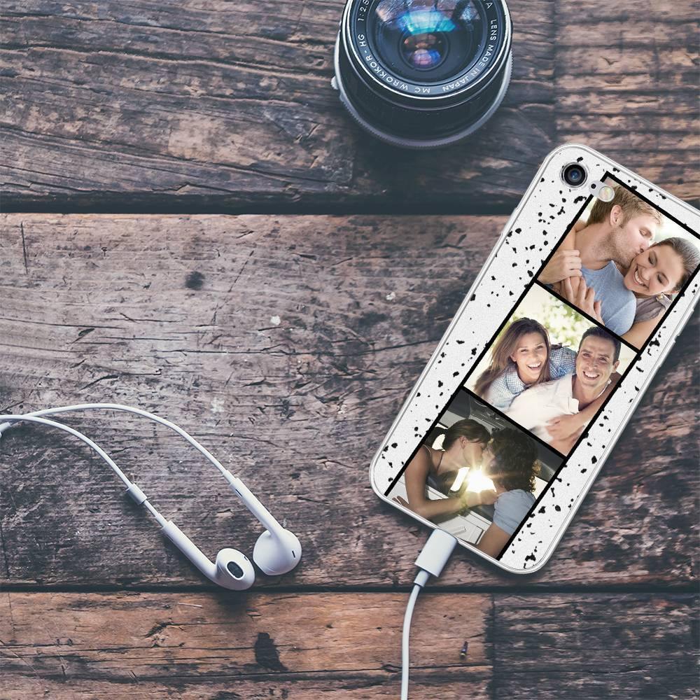 iPhone 6/6s Custom Photo Protective Phone Case - 3 Pictures Soft Shell Matte - 