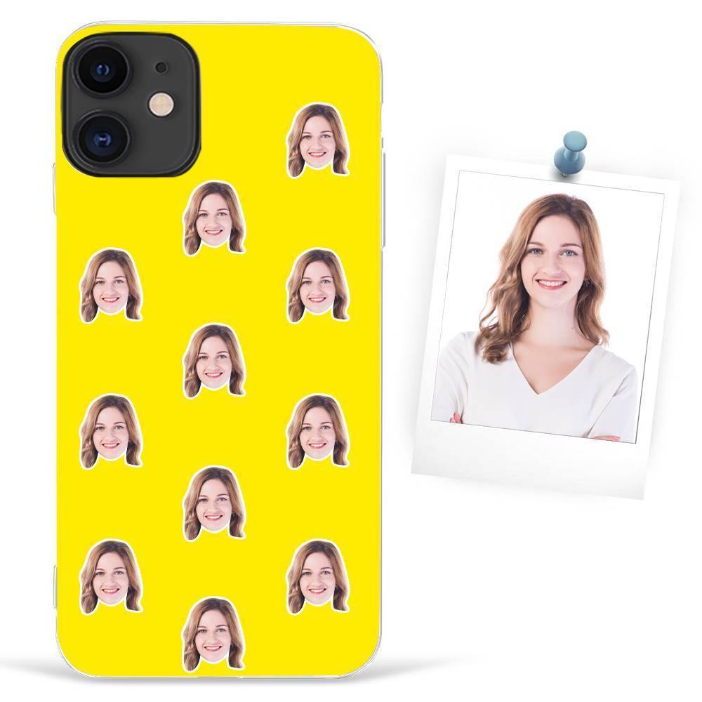 Custom Photo Protective Phone Case Soft Shell Yellow Mesh Face - iPhone 11 Pro Max - 