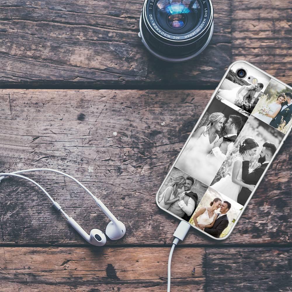 iPhone 7/8 Custom Photo Protective Phone Case - 6 Pictures Soft Shell Matte - 