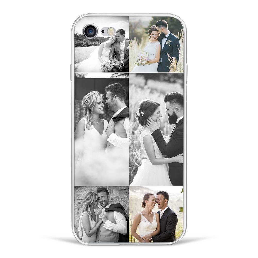 iPhone 7/8 Custom Photo Protective Phone Case - 6 Pictures Soft Shell Matte - 