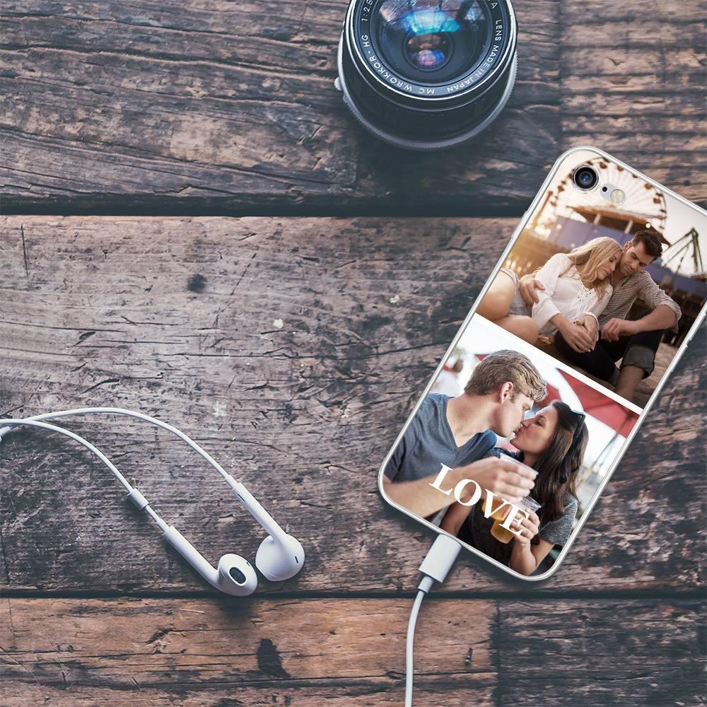 iPhone 7/8 Custom Photo Protective Phone Case - 2 Pictures Soft Shell Matte - 
