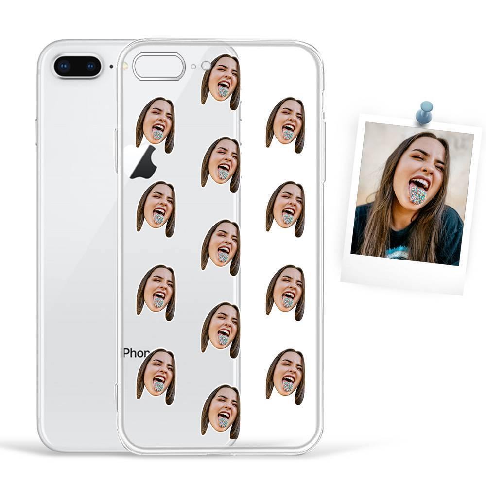 Custom Photo Protective Phone Case Soft Shell Transparent Mesh Face - iPhone Case - 