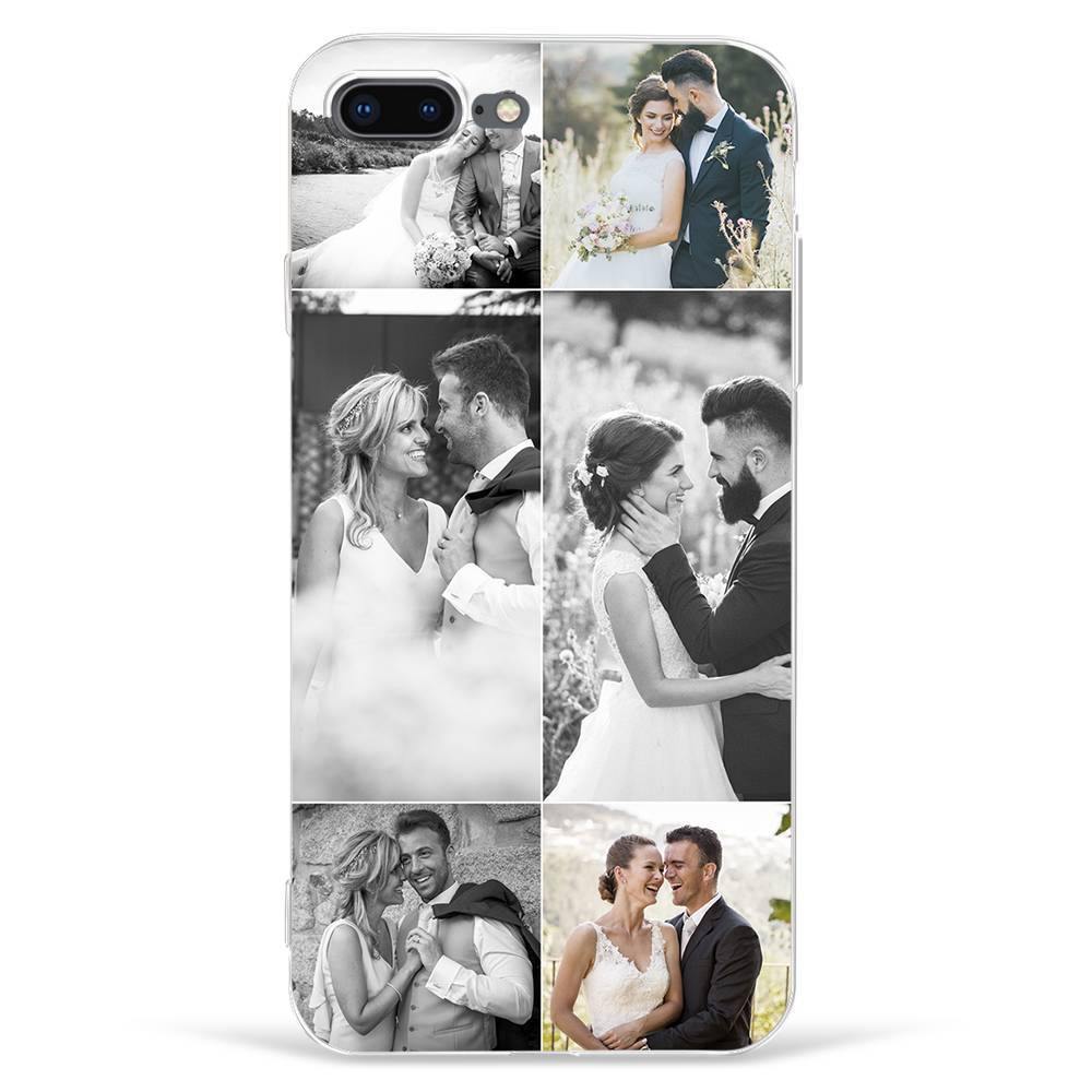 iPhone 7p/8p Custom Photo Protective Phone Case - 6 Pictures Soft Shell Matte - 