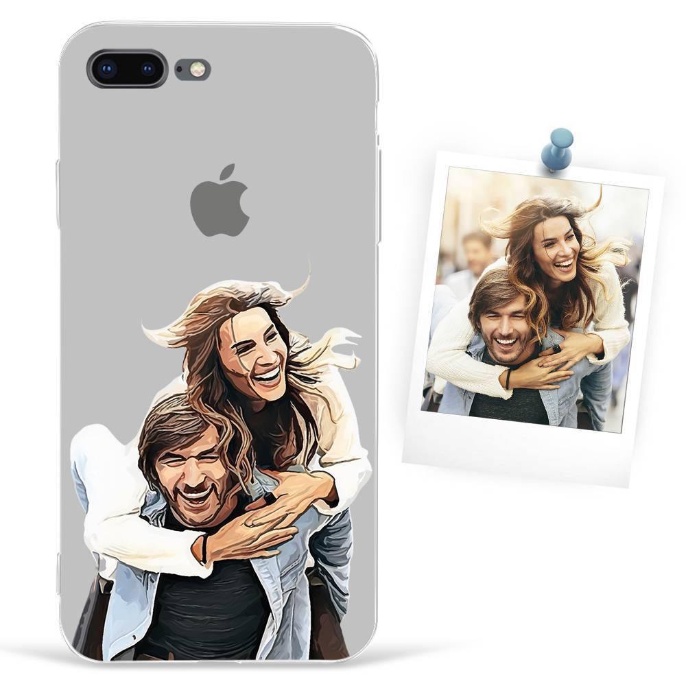 iPhone 7p/8p Custom Photo Protective Anime Phone Case Soft Shell Matte - 