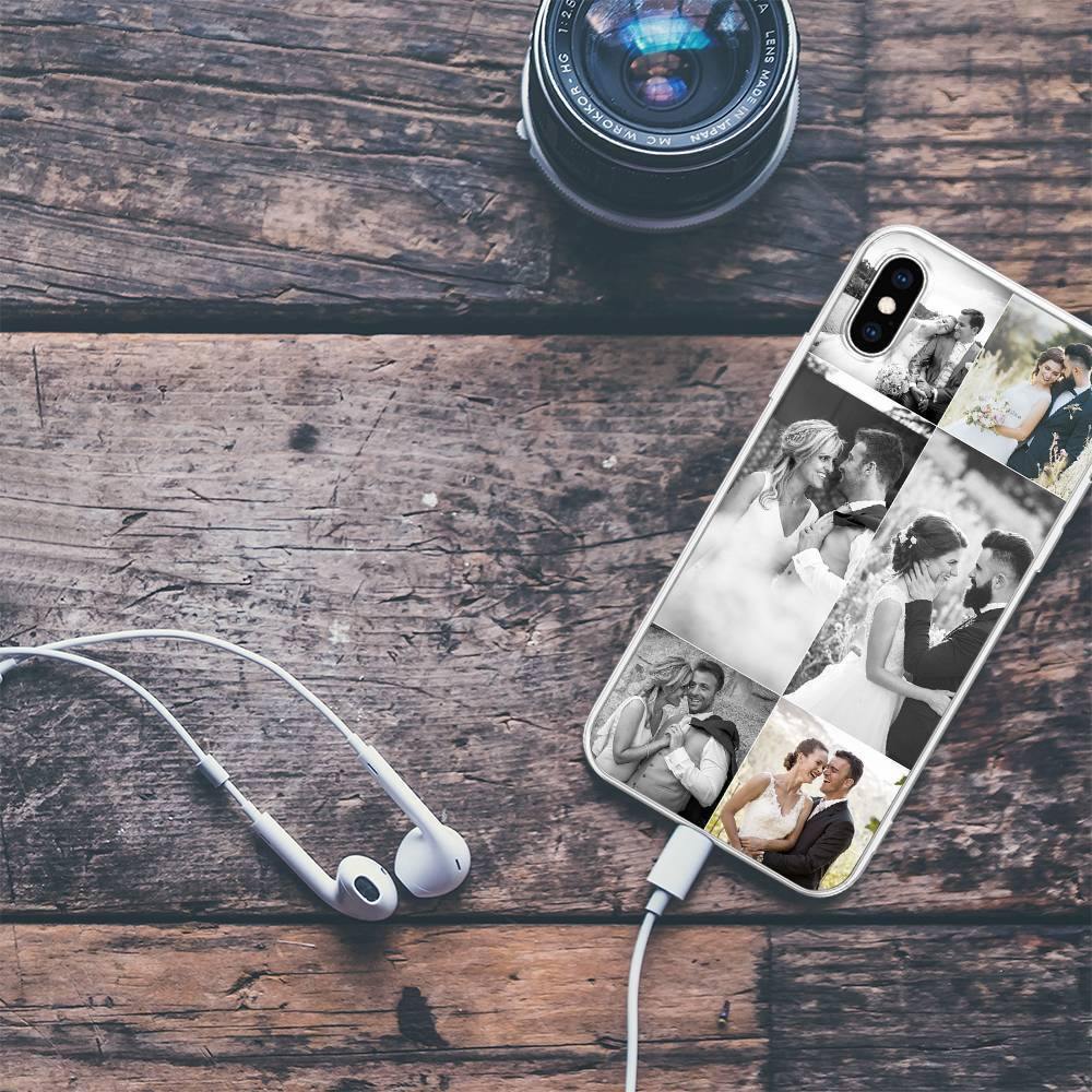 iPhoneX Custom Photo Protective Phone Case - 6 Pictures Soft Shell Matte - 