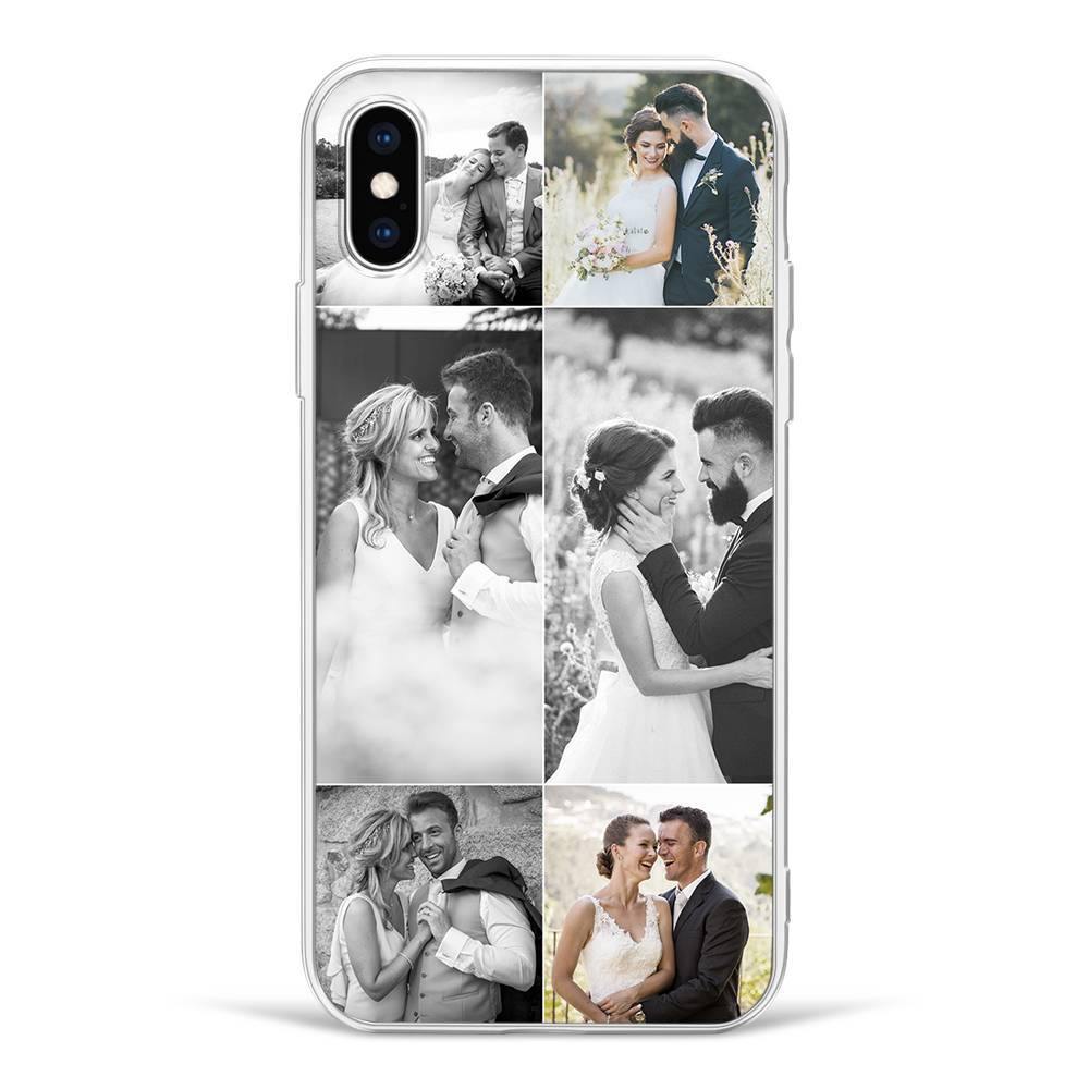 iPhoneX Custom Photo Protective Phone Case - 6 Pictures Soft Shell Matte - 