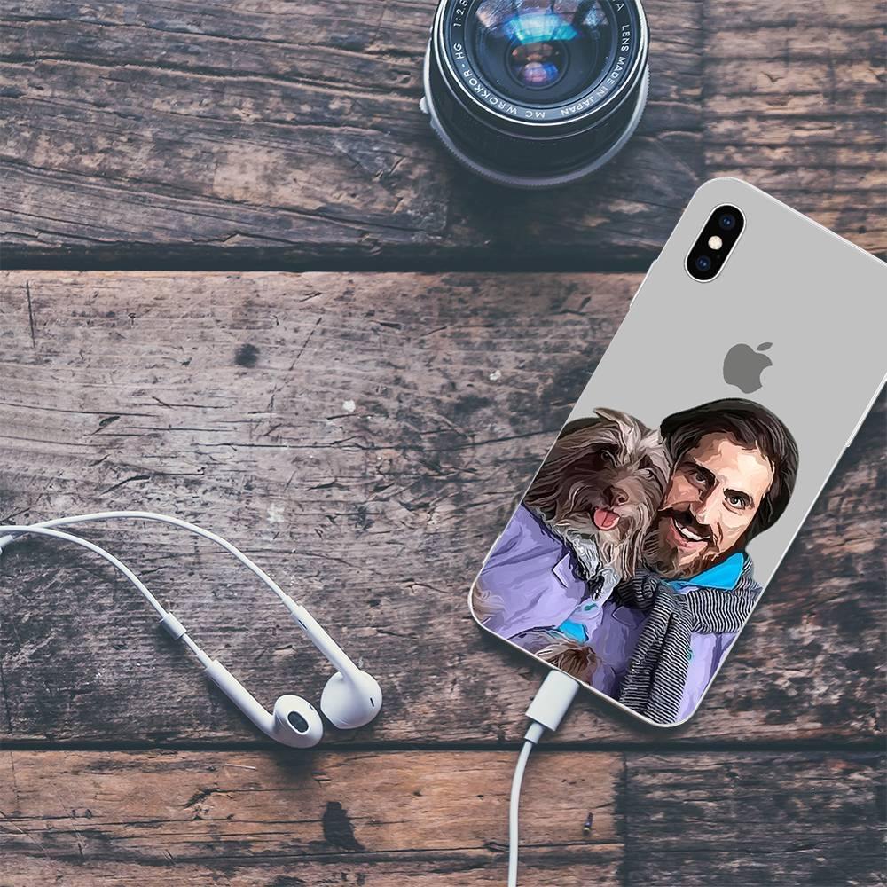 iPhoneX Custom Photo Protective Anime Phone Case Soft Shell Matte - 