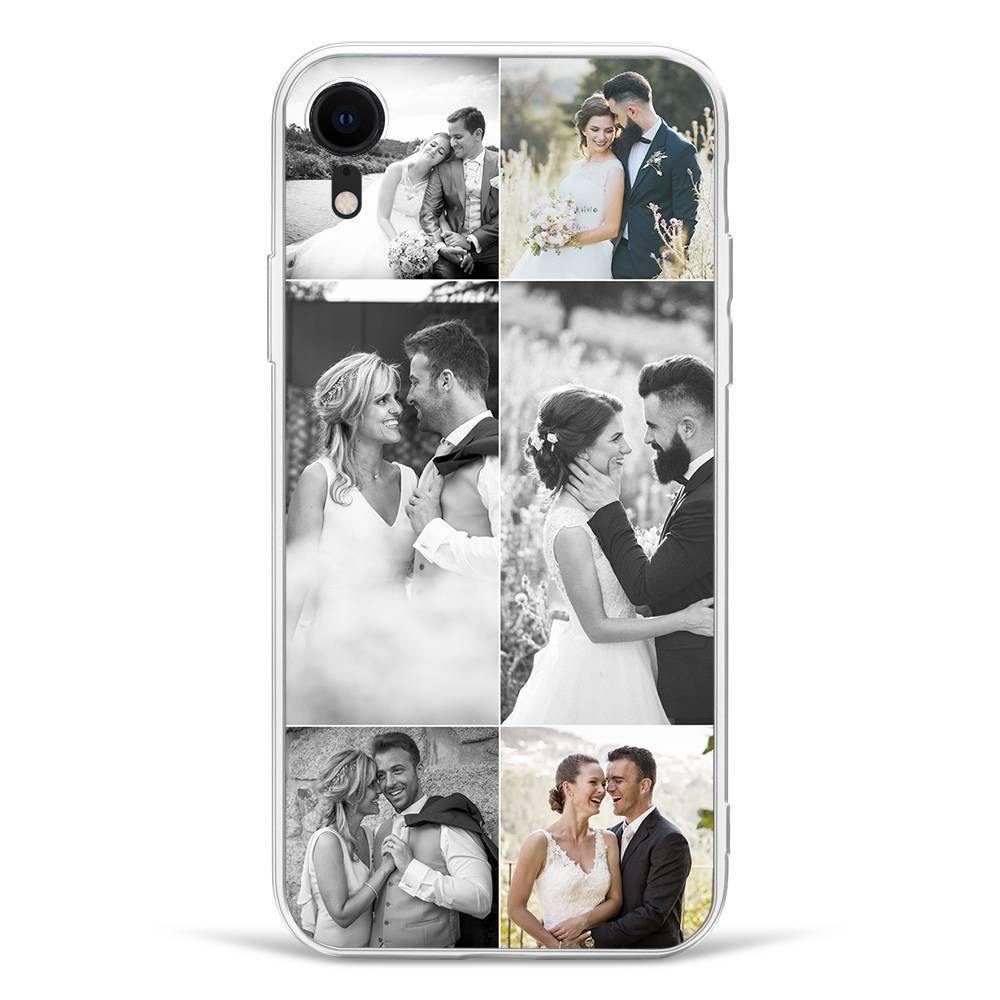 iPhone Xr Custom Photo Protective Phone Case - 6 Pictures Soft Shell Matte - 