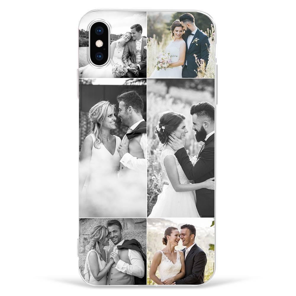 iPhone Xs Max Custom Photo Protective Phone Case - 6 Pictures Soft Shell Matte - 