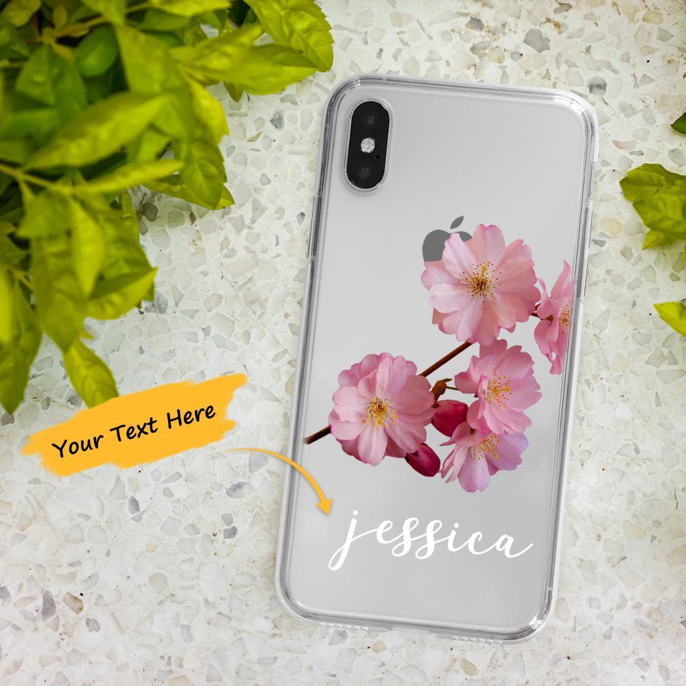Custom Engraved iPhone Case iPhone XS Max Flower Theme Fashion Simplicity - 