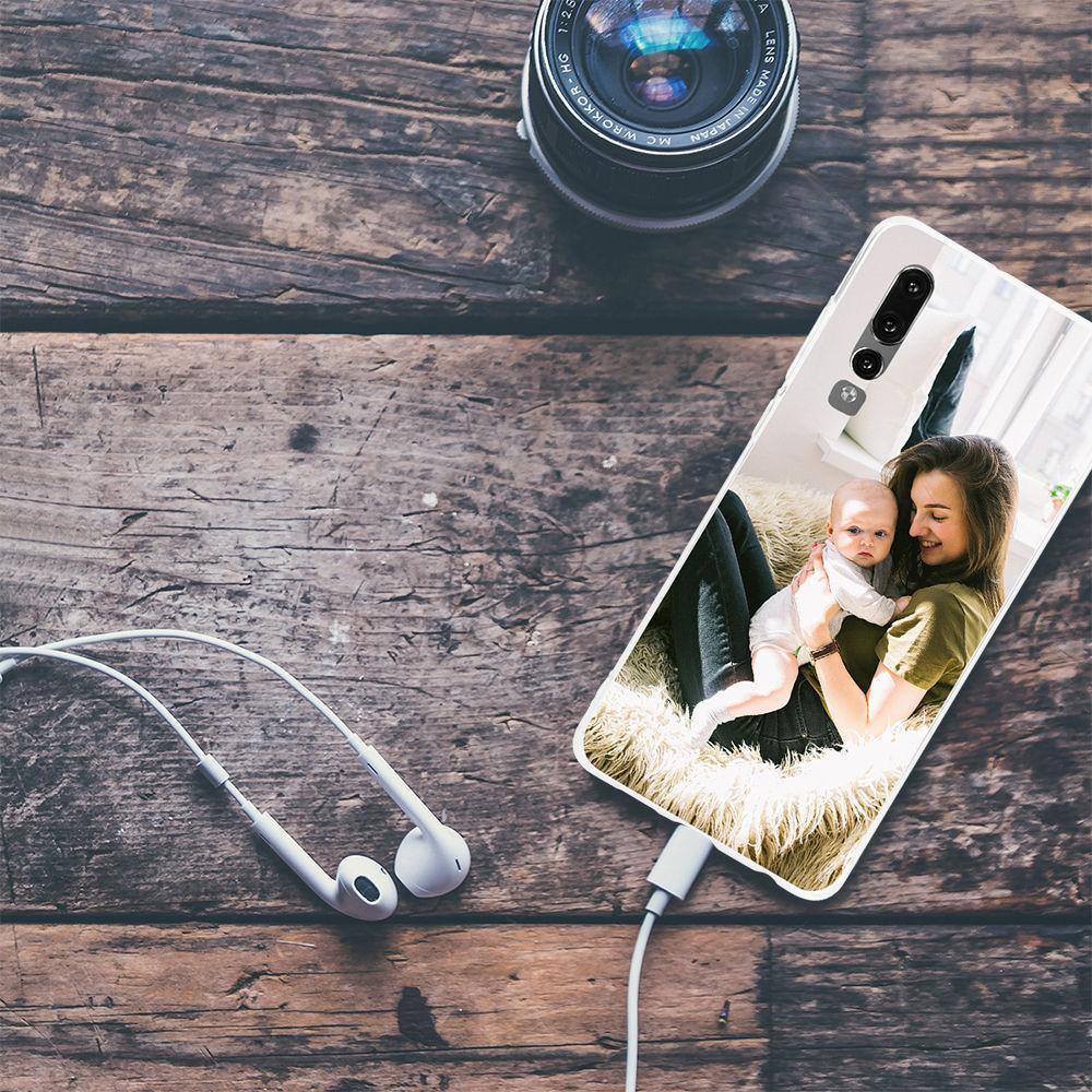 Custom Photo Protective Phone Case Transparent Soft Shell Matte - Huawei P30 - 