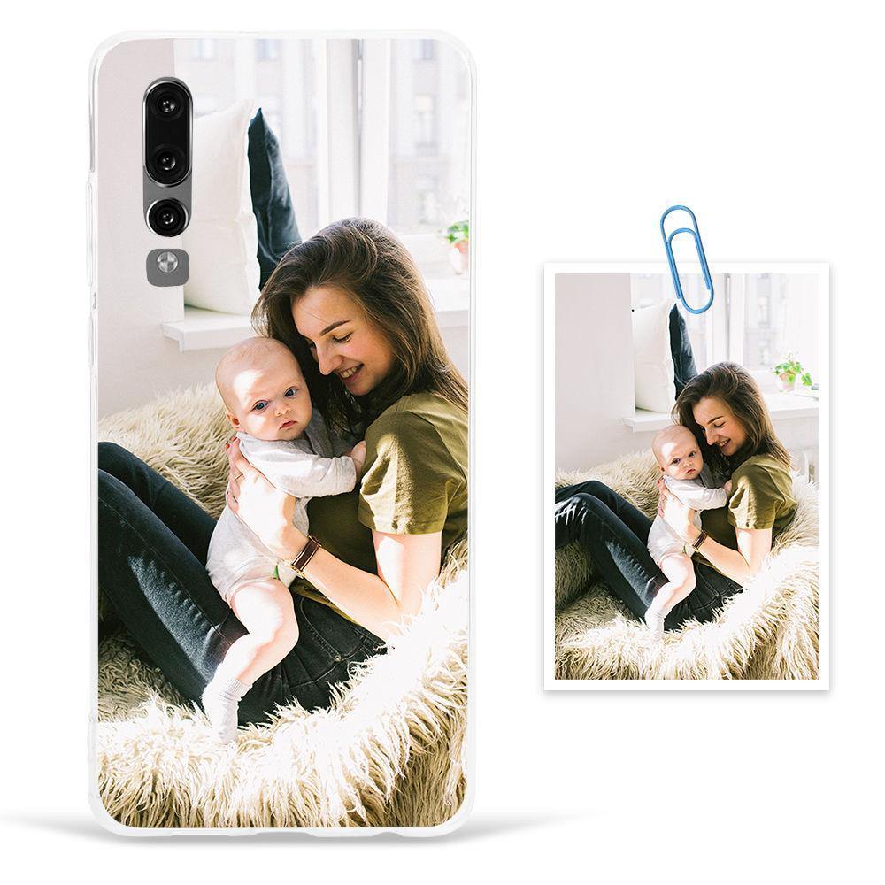 Custom Photo Protective Phone Case Transparent Soft Shell Matte - Huawei P30 - 