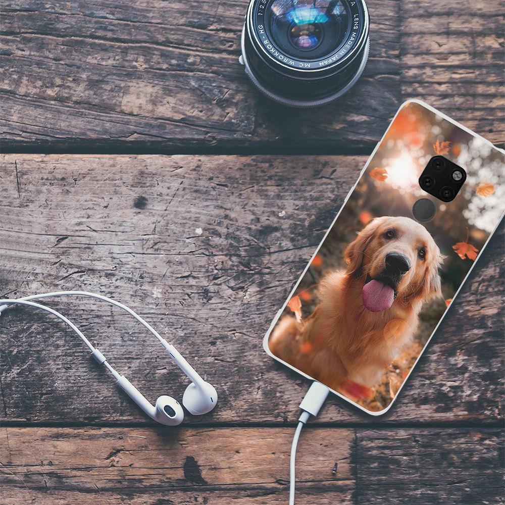 Custom Photo Protective Phone Case Transparent Soft Shell Matte - Huawei Mate20 - 