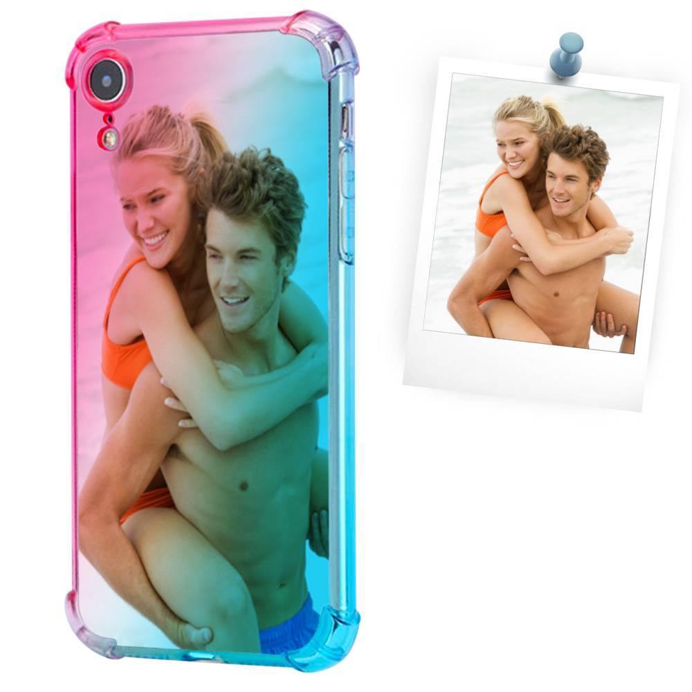 Custom Gradient Photo Phone Case Pink and Green - iPhone Case - 