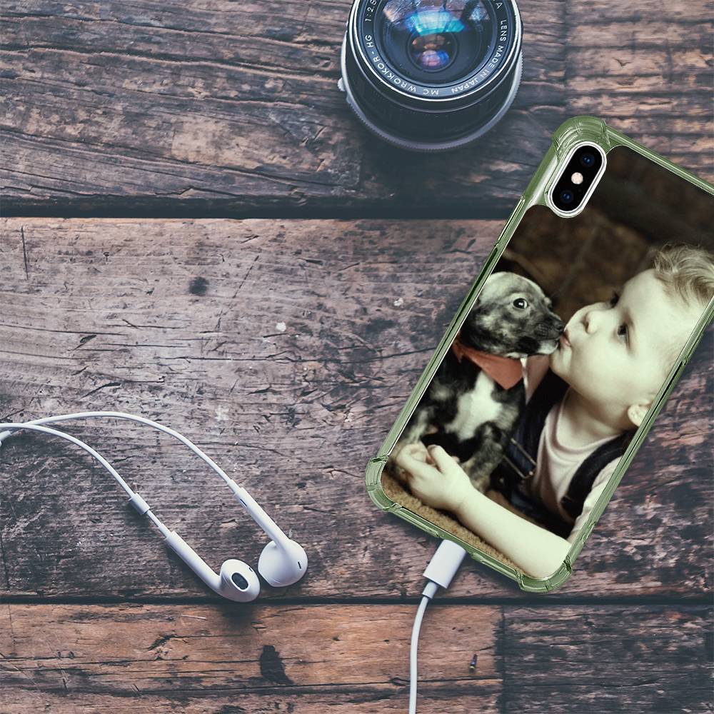Photo Phone Case Silicone Anti-drop Soft Shell Black - iPhone Case - 
