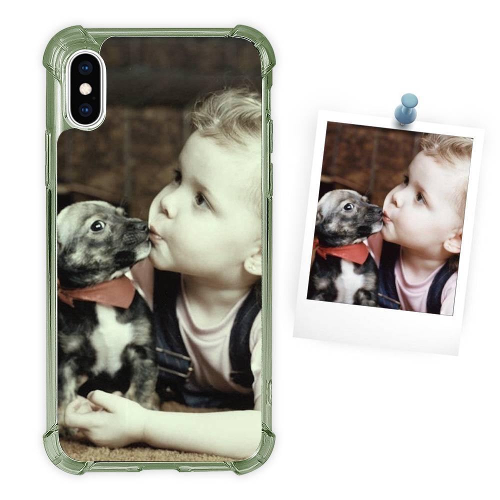 Photo Phone Case Silicone Anti-drop Soft Shell Black - iPhone Xs -