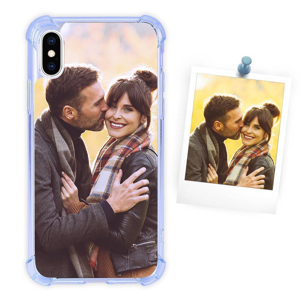 Photo Phone Case Silicone Anti-drop Soft Shell Sky Blue - iPhone Case -